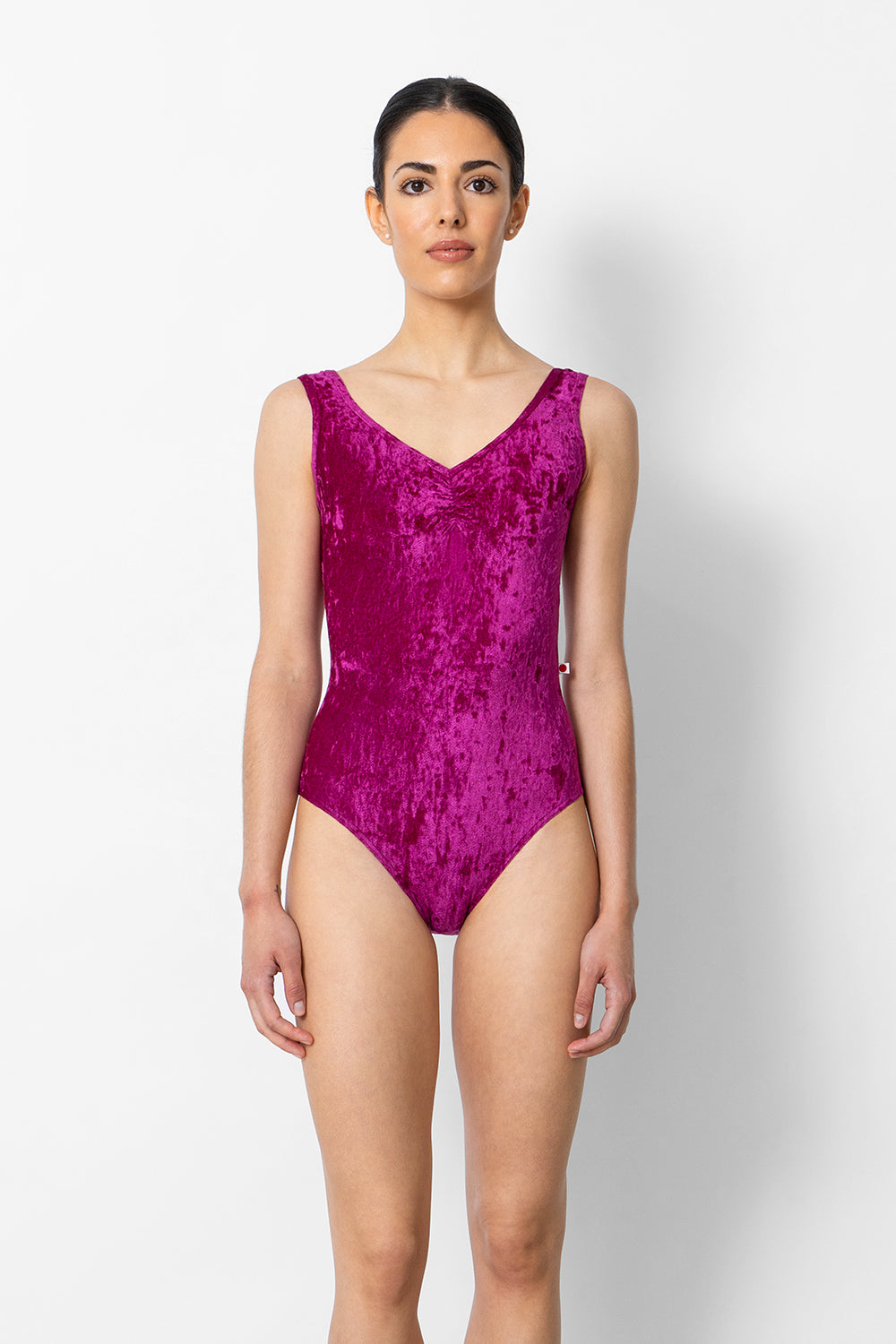 Crushed Velvet Halter orders Yumiko Leotard - Size S