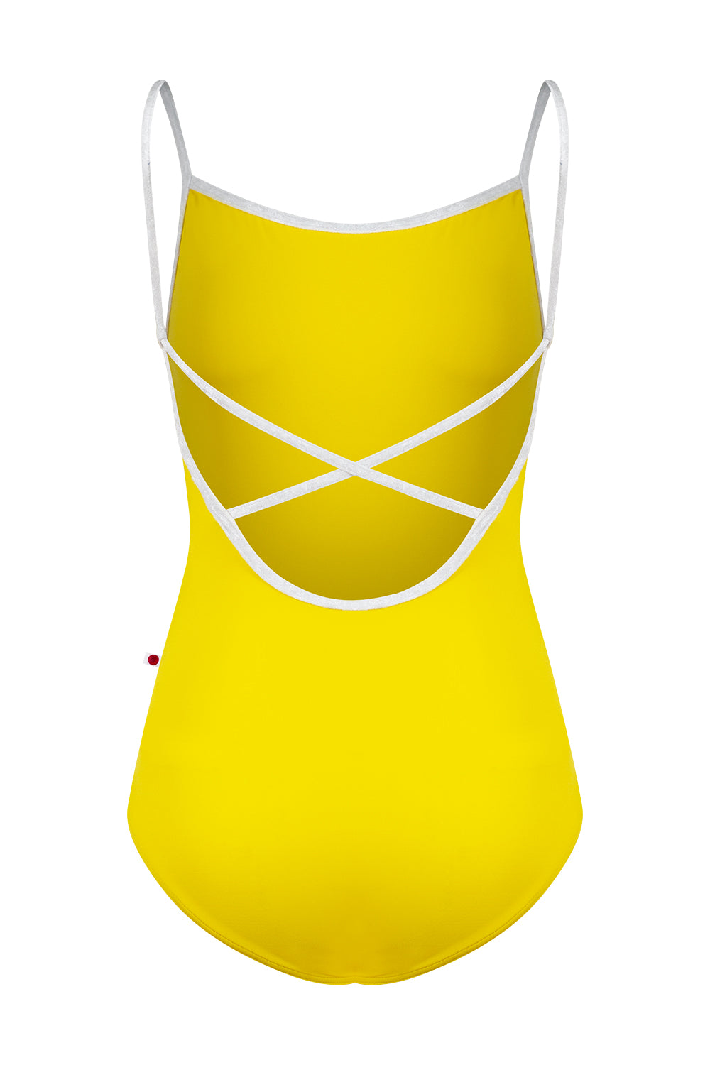 Daniela leotard in T-Buttercup body color with CV-White trim color