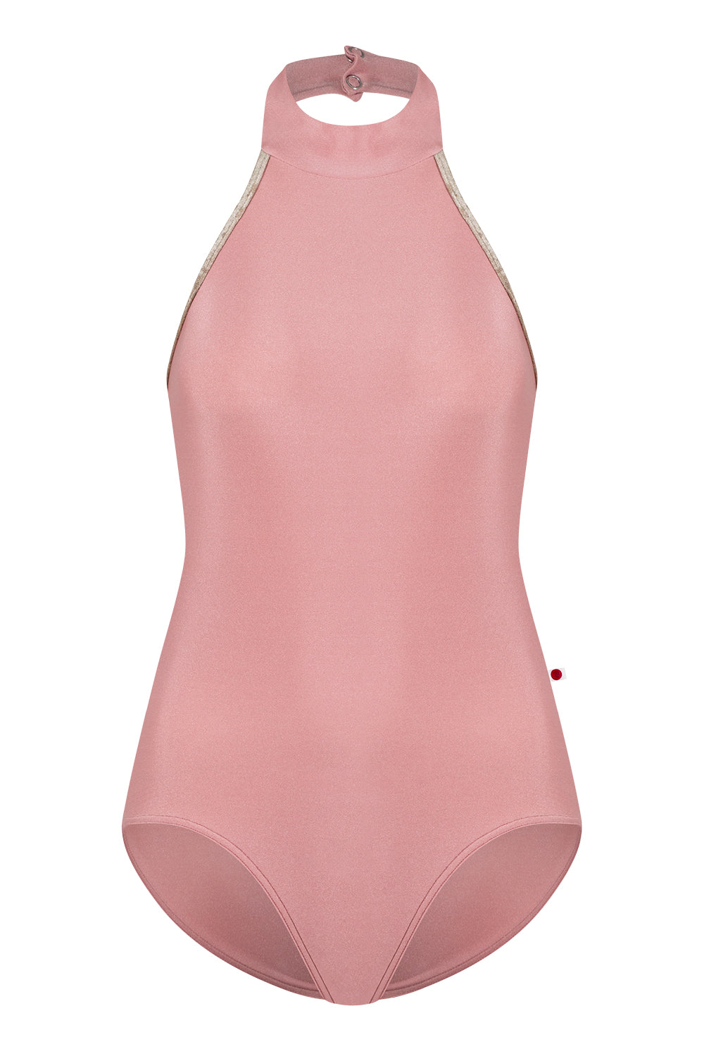 Sarah leotard in N-Antique Rose body color with CV-Toffee trim color