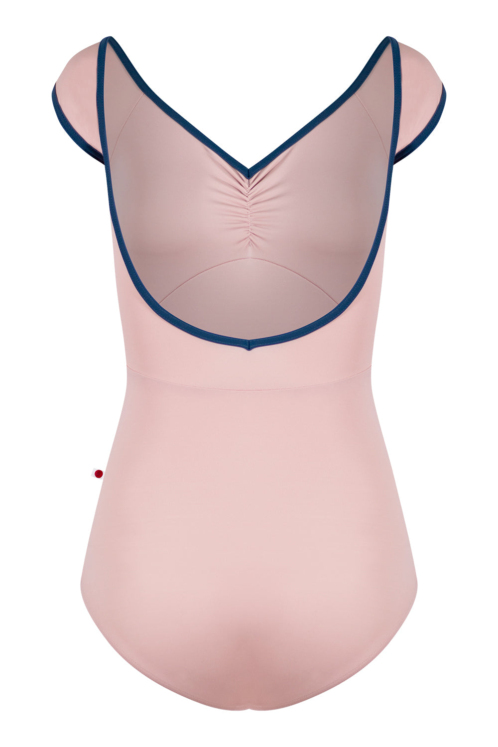 Elli leotard in T-Petal body and top color with T-Storm trim color