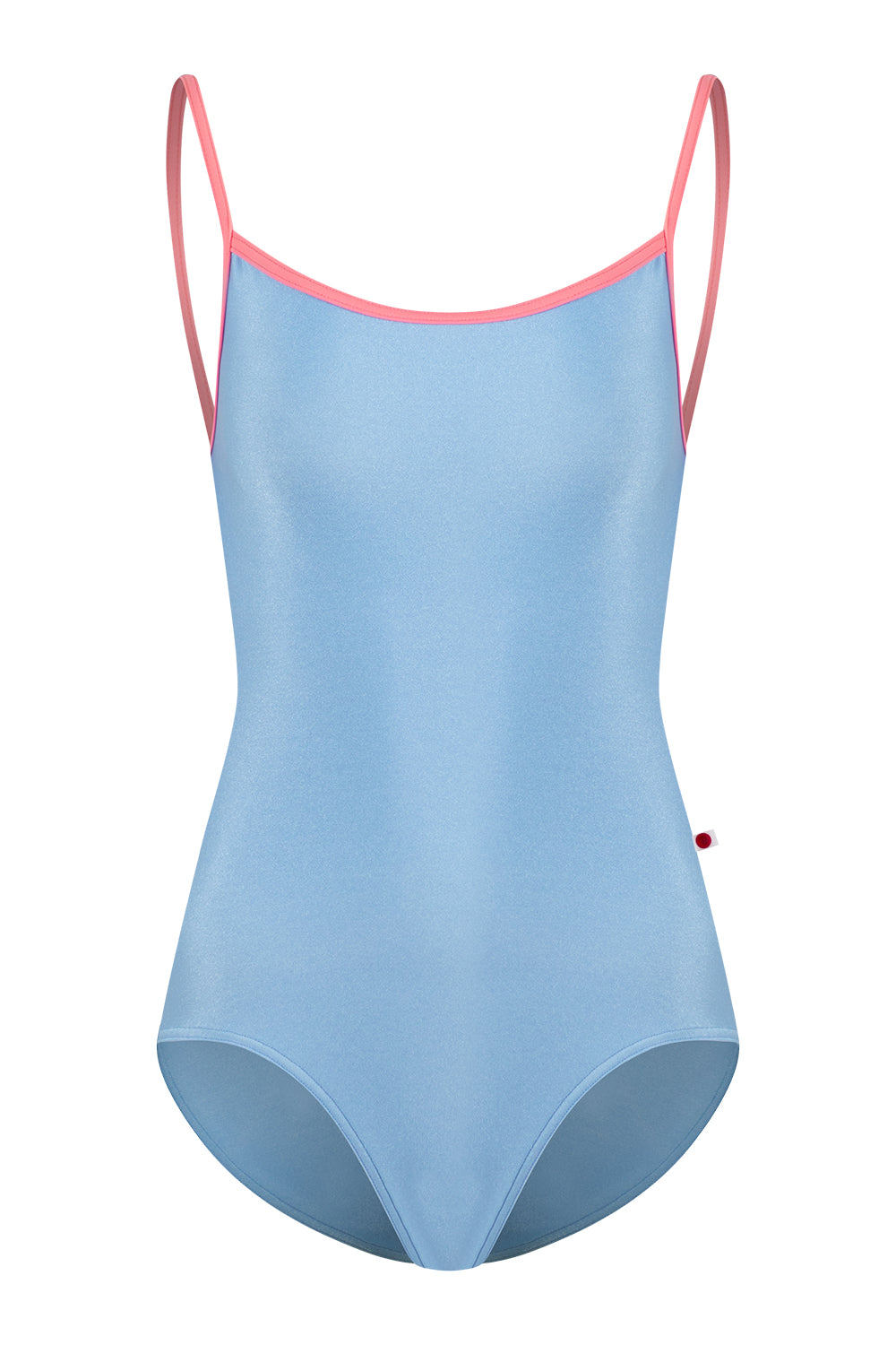 Kiki leotard in N-Moontide body color with T-May trim color and EXTRA HC variation.