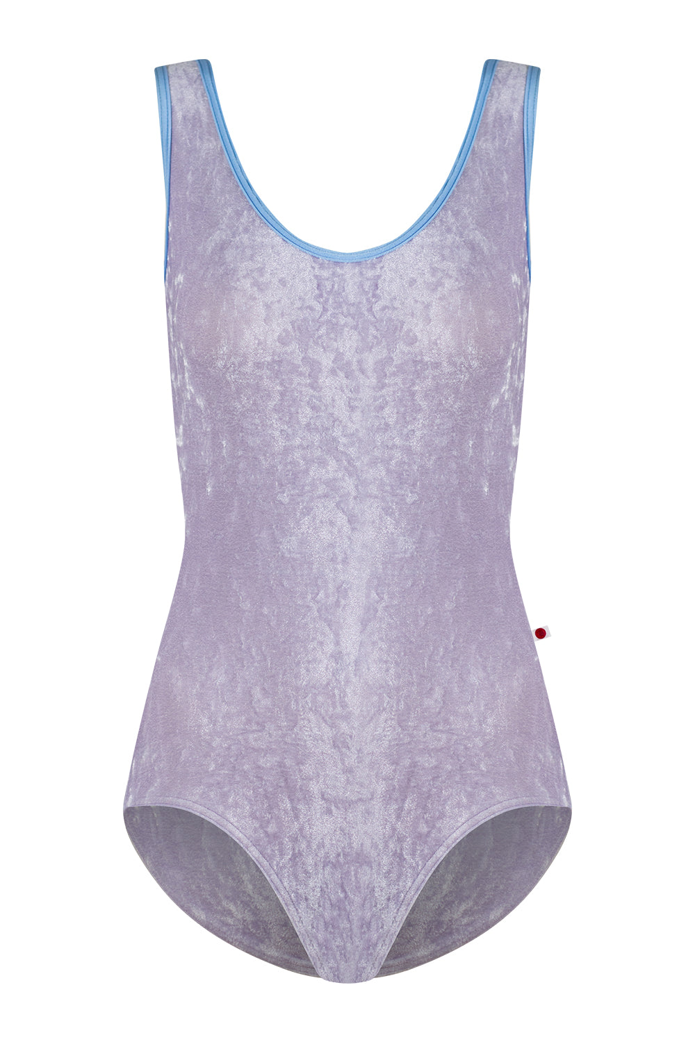 Veronique leotard in CV-Angelic body color with N-Moontide trim color