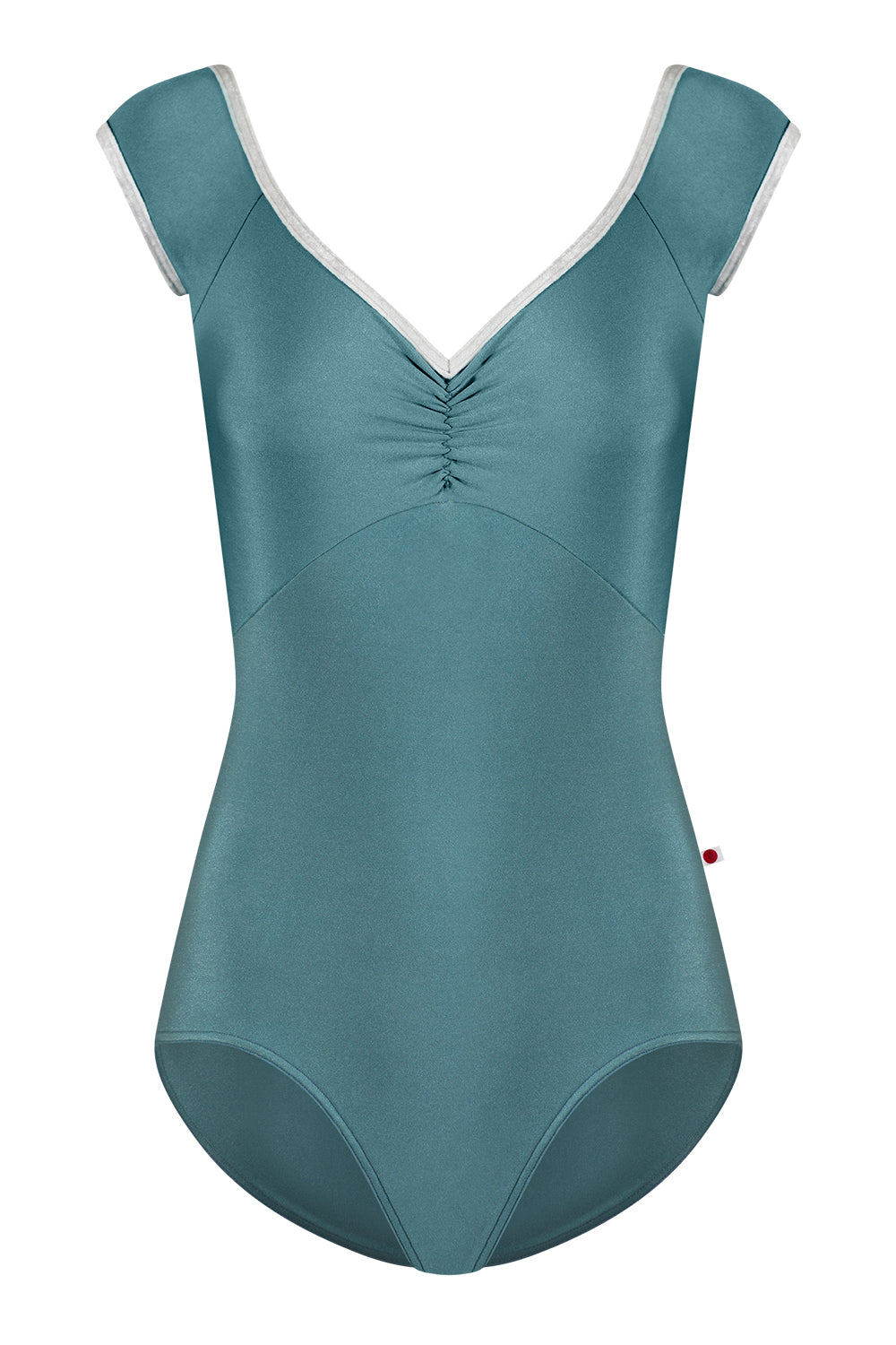 Elli leotard in N-Frost body & top color with CV-Silver trim color