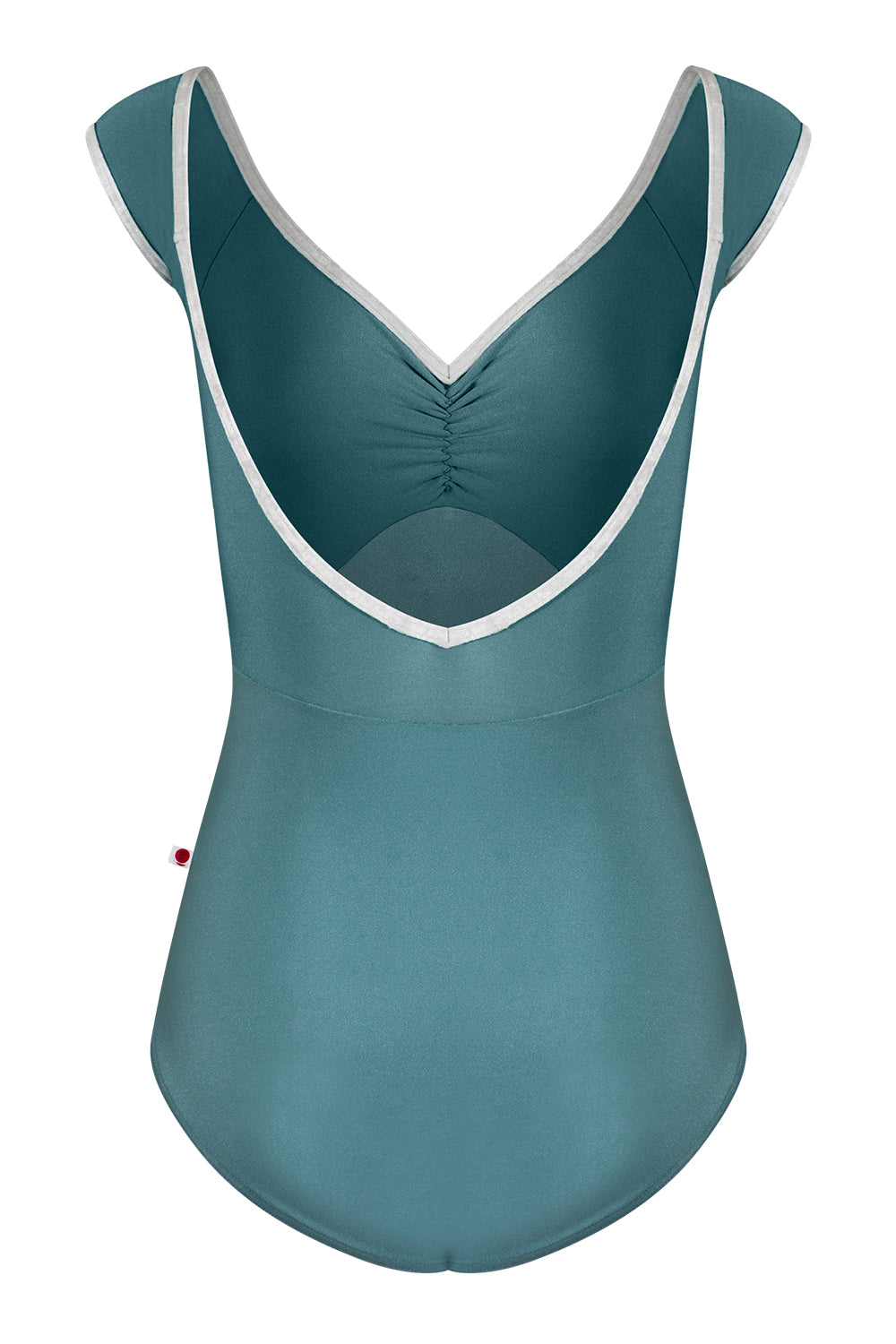 Elli leotard in N-Frost body & top color with CV-Silver trim color