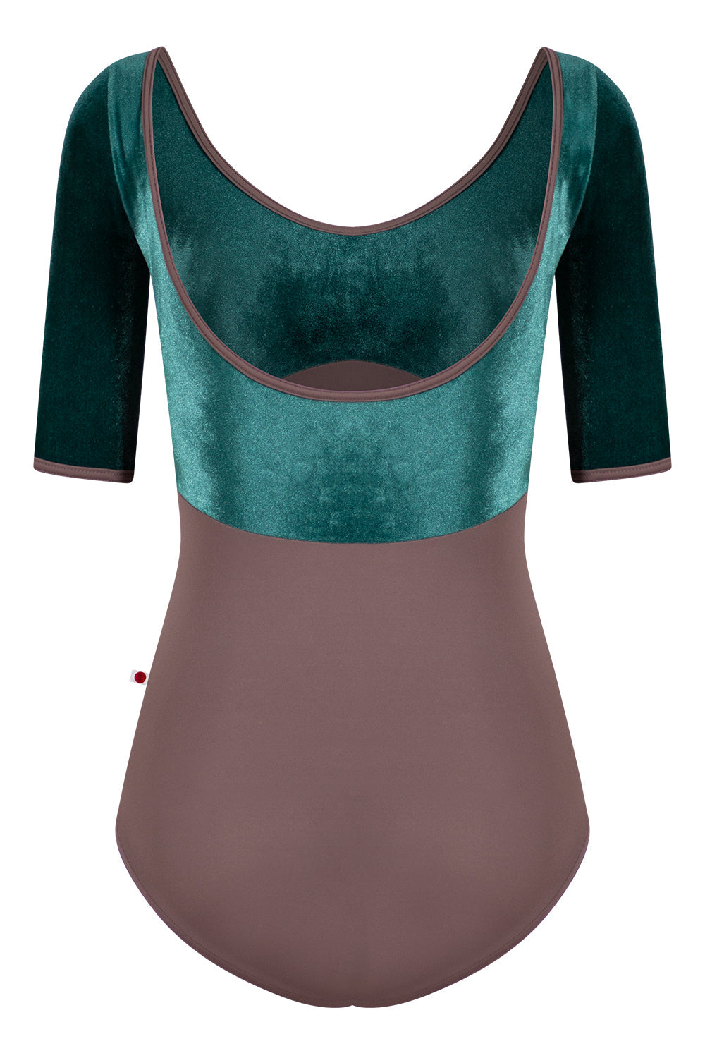 Anna Duo leotard in T-Phantom body color with V-Orbit top color & Half Sleeves and T-Phantom trim color