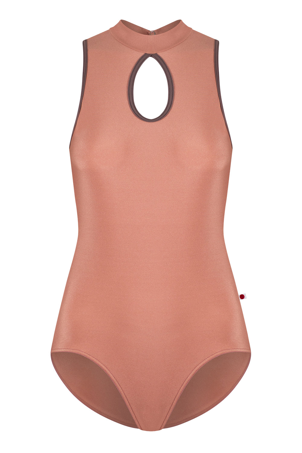 Elise leotard in N-Rosewood body color with T-Phantom trim color