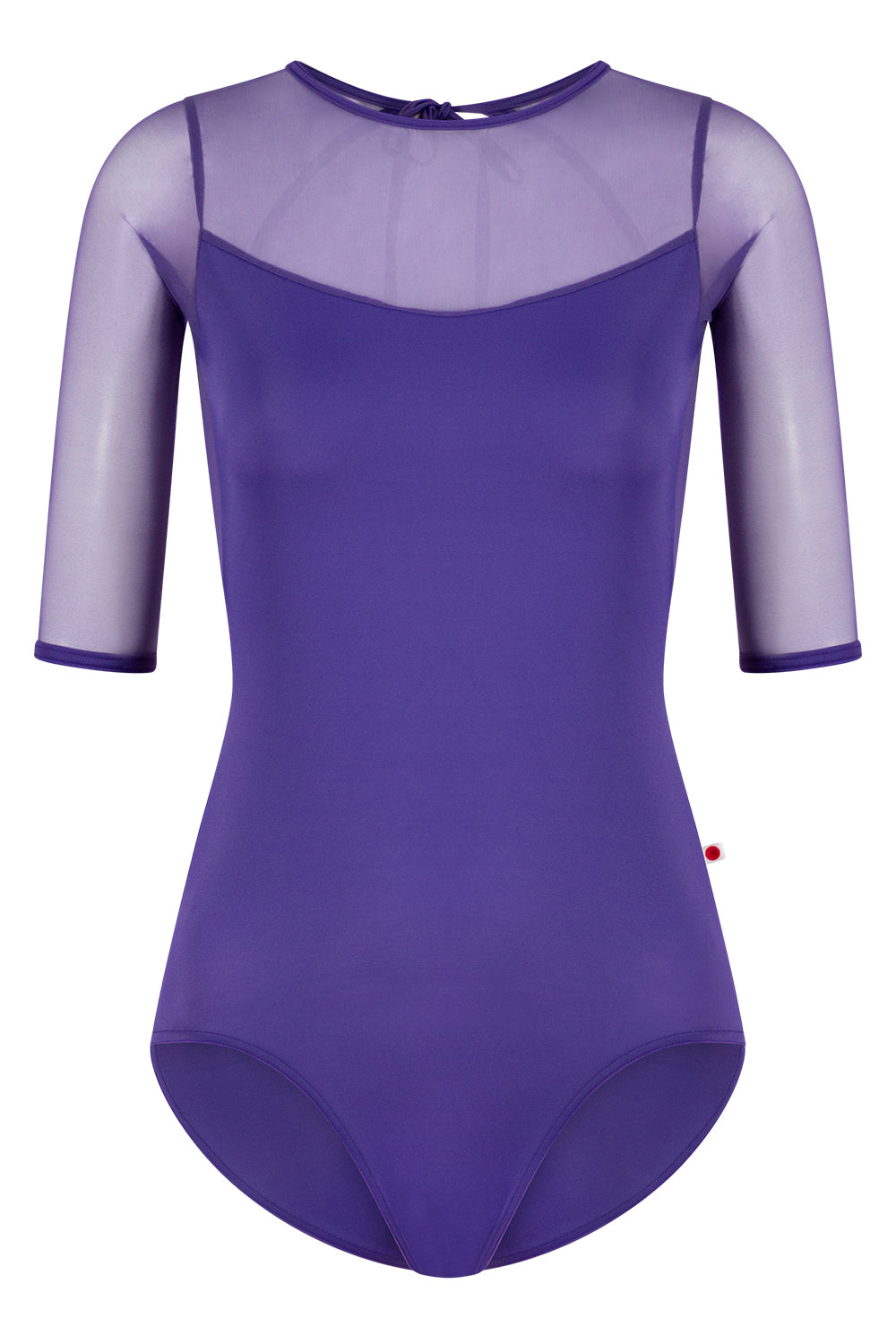 Olivia leotard in T-Myth body & trim color with Mesh Fortune top color and Half Sleeves